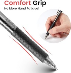 40 Pack Bulk Pens Ballpoint Smooth Writing Pens, Retractable Black Ink Pen, Medi