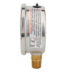 2-1/2″ Dial Size, Oil Filled Hydraulic Pressure Gauge, 0-5000psi/kpa, 304 Sta…