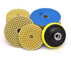 3” 4” Diamond Polishing Discs Wet Pads for Granite Marble Stone 50 – 3000 Grit