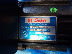 SANYO DENKI 20BM040HXPT4 BL-SUPER SERVO MOTOR,LMA-500BM-S135A, 20BM04OHXPT4,FG