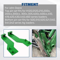 Tractor Loader Quick Tach Weld On Mounting Brackets For John Deere Steel Durable