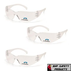 (3 PAIR) PYRAMEX INTRUDER READER SAFETY GLASSES BIFOCAL 2.5 CLEAR LENS S4110R25