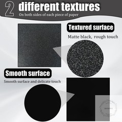 Pack of 2 ABS Plastic Sheet, Black Plastic Sheet 8″ x 12″ x 1/8″ Thick 3mm Rigid