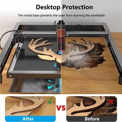 Update Heat-Resistant 400x400mm Honeycomb Laser Bed Table 15.7in Black Oxide
