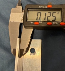 Aluminum Angle 1/8″ x 1″ x 1 in x 21″ long / unknown Alloy / with holes
