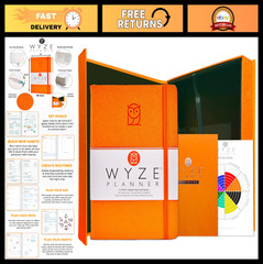 Undated Daily Planner B5 – 1-Year Productivity Organizer, ADHD Friendly, Goal Se