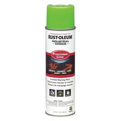 RUST-OLEUM 203032 Line Marking Paint,20oz,FluorescentGreen 6KP34