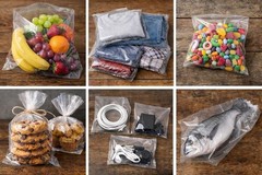 100pcs Clear LDPE Poly Bags Bread Food Safe Meat Polutry Chicken Produce Storage