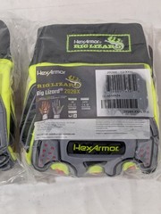 (2)Rig Lizard Hi-Vis Yellow/Gray HPPE/Steel A6 Cut Level Sz XXXL 2028X-XXXL (12)