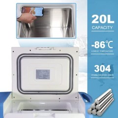 -86℃/-112℉ 20L Portable Ultra Low Temperature Freezer Laboratory Samples Storage
