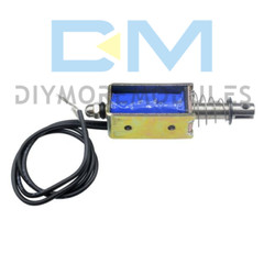 DC Solenoid Valve Electromagnet 12V Spring Push-Pull Through Type JF-0530B