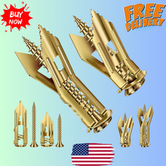 160 Pcs Self Drilling Drywall Anchors with Screws, 2Sizes 80 Sheetrock…