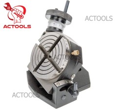 Rotary Table Tilting 4″ Inch With 3 Jaw 65mm Mini Lathe Chuck Milling Machine