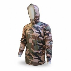 Neon Yellow Long Sleeve Safety Shirt With Hoodie, Polyester Birdeye mesh fabric