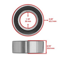 Celox 5206-2RS 52062RS 3206-2RS Double Row Ball Sealed Bearings 30×62.2×23.8
