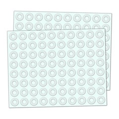 2000 Pieces – Clear Hole Punch 0.5*0.5 inches, Clear,transparent