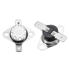 2Pcs KSD301 Thermostat 40°C/104°F 10A Normally Open N.O Switch, Bakelite