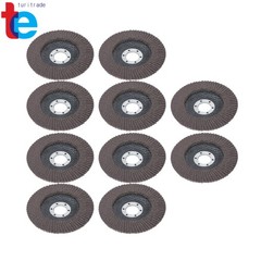 60 Grit Premium Zirconia Grinding Flap Disc 10Pcs 4-1/2″ X 7/8″ Flap Disc Grey