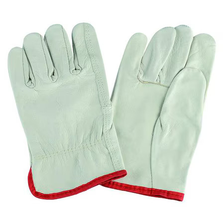 Condor 1Aj23 Leather Drivers Gloves, Cowhide, Shirred Slip-On, Straight Thumb,