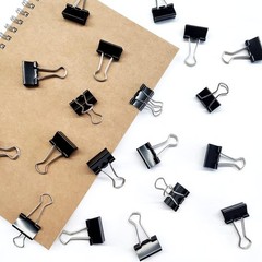 Compact 96 Pack Black Mini Binder Clips – 3/4-Inch Steel Clamps for Organizing