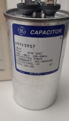 G.E. / Carrier P291-2513R Round dual Capacitor 25+10 MFD, 370VAC + overload