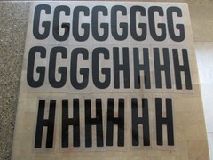 Changeable Sign Letters 6″ Letter Printed on 7″ Panel 448 Pieces