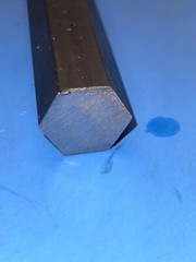 1-5/8″ x 12″-Long C1018 Steel Hexagonal Bar– 1.625″ Hexagonal 1018 Steel Rod