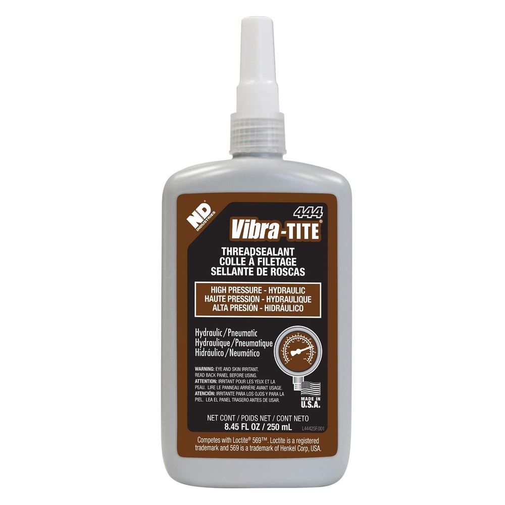 Vibra-Tite 444 Brown High Pressure Hydraulic Anaerobic Thread Sealant 250Ml