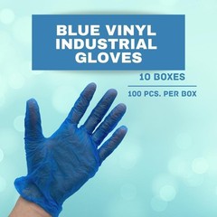5 MIL Blue NON-Latex Powder-Free Vinyl Disposable Gloves, XLarge, 1000 pairs