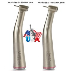 1-10PCS Dental Electric 1:5 LED Fiber Optic Contra Angle Handpiece Mini/Standard