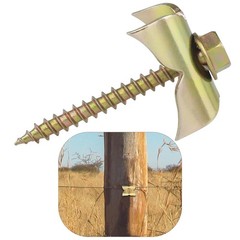 Galvanized U-Shaped Steel Fencing Staples – 100 Pcs Fasteners for Wire Mesh & Wo