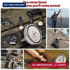 FINDMAG Magnet Fishing Kit with Case Fishing Magnets 1000 LBS Pulling Force Supe