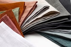 100% Pure Linen Dinner Cloth Napkins 15 x 15 Inch Natural – Set of 6 Pack Europe