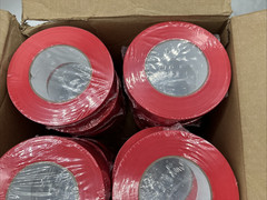 Red Stucco Tape, Case of 24 Rolls, 2 Inch x 60 Yards, UV Resistant NEW