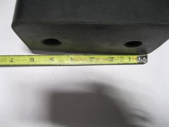 Molded Rubber Dock Bumper 6×3.5×3.5 w/ Steel Washer for Chassis/Trailers