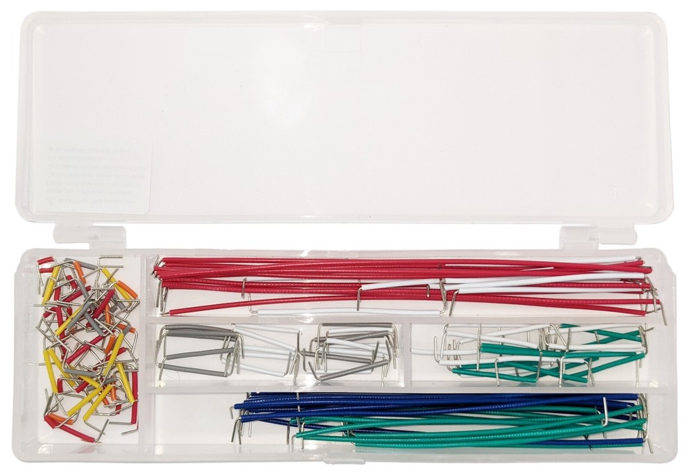 140 Piece Jumper Wires for Breadboarding, Assorted Lengths and Colors with Case