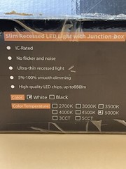 MAXAX 4ONLY 4 Inch 5CCT LED Recessed Lighting 9W 2700/3000/3500/4000/5000K