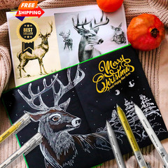 GETHPEN 3 Colors 0.6mm Extra Fine Point Gel Pen Set 0.6 mm, White,Gold,Silver