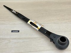 TOP RM-19X24 Double-end Ratchet Wrench (Spike Type) Made in JAPAN