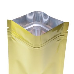 100/200/500 Glossy Gold Mylar Foil Smell Proof Resealable Zip Seal Lock Bags