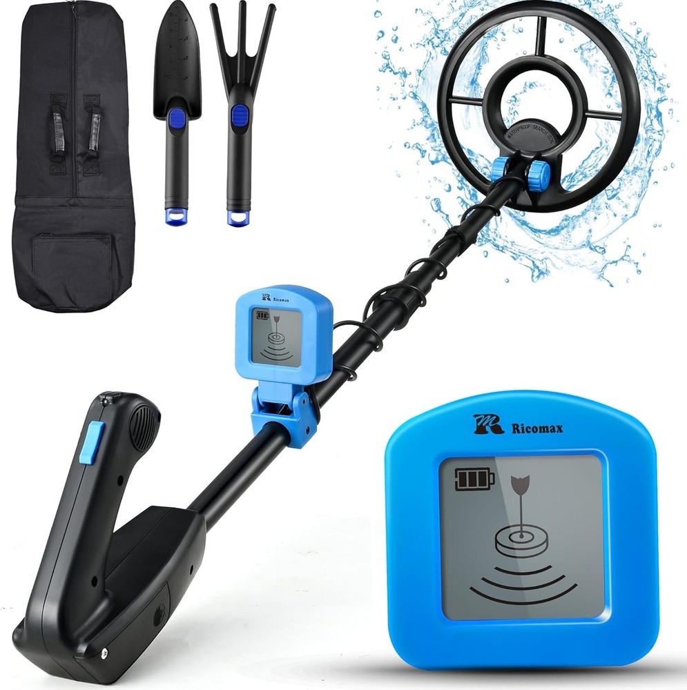 Metal Detector for Kids, Waterproof Kids Metal Detector, 7.4 Inch Search Coil wi