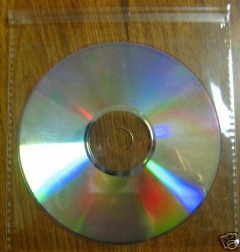 SALE! 200 SUPER CLEAR CD/ DVD POLY SLEEVE SLEEVES, SEAL ON FLAP – JS96