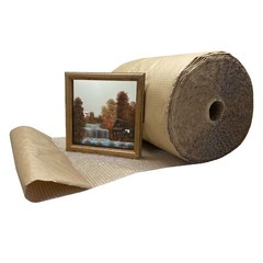 UOFFICE Kraft Backed Bubble Cushioning Wrap 24″ x 125-Feet Long Roll