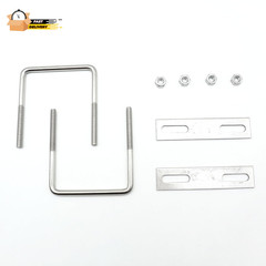 Stainless Steel Square U Bolt Clamp, Square Tube Clamps with Nut and Plate For