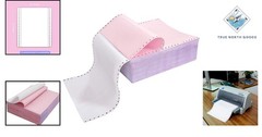 NCR Carbonless Copy Paper 9.5×11 inches, 2-Ply, 1000 Sheets for Dot Matrix