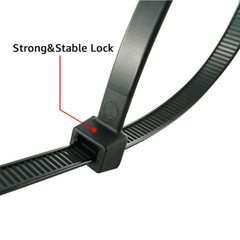 100Pcs 18″ Cable Ties Heavy Duty 50 LBS Ultra Nylon Wrap Wire Zip UV Resistant