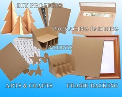 Corrugated Cardboard Sheets 4mm – 3/16″ Large Sizes, Arts and Crafts & Packaging