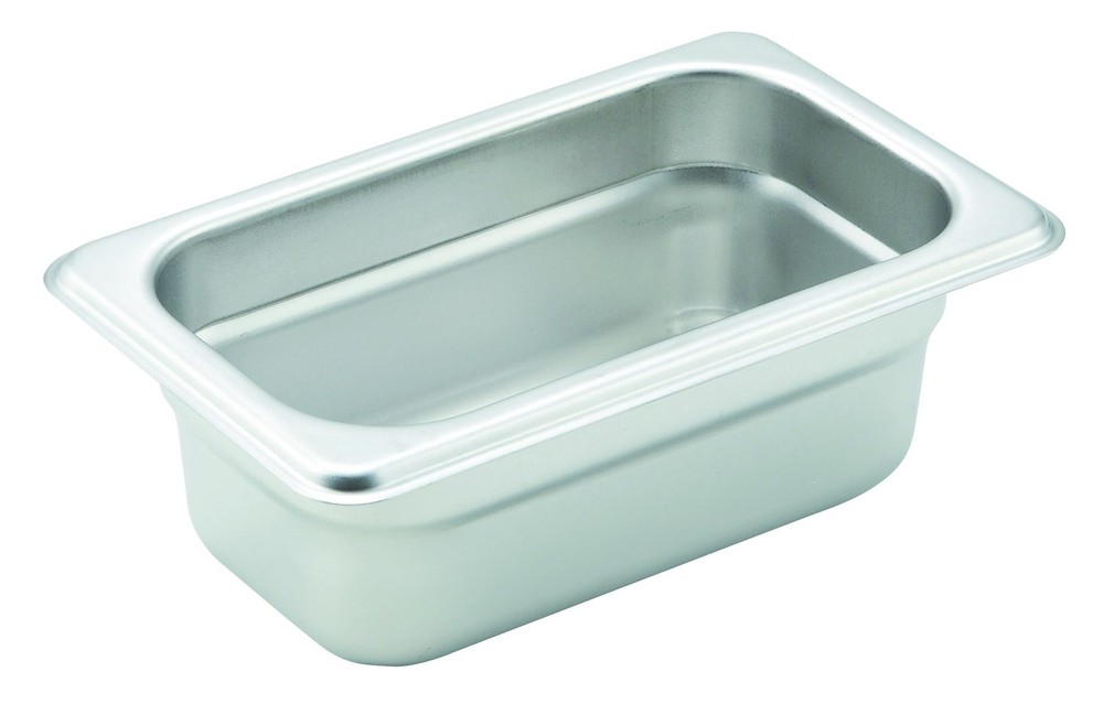 1/9 Size 2.5 Inch Deep Stainless Steel AntiJam Hotel Steam Table Food Pan