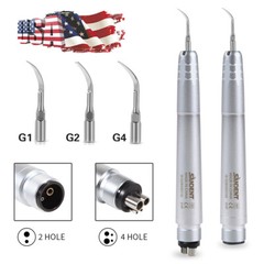 NSK Style Dental Ultrasonic Air Perio Scaler Handpiece 2/4Holes Tips G1 G2 G4