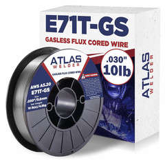 ATLASWELDER Flux Core Welding Wire, E71T-GS .030 Inch 10LB, Gasless Mild Steel M